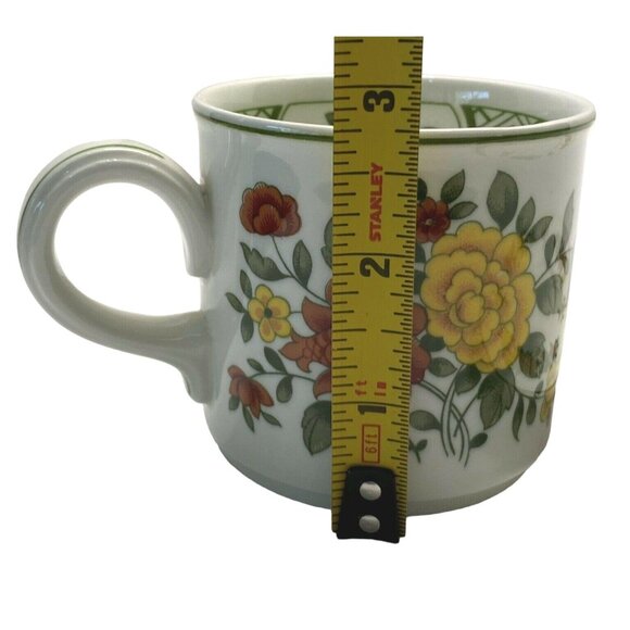 Villeroy and Boch Summerday Tea Cups with Saucers Lot of 3 Vintage Flowers 1970s - Picture 3 of 13